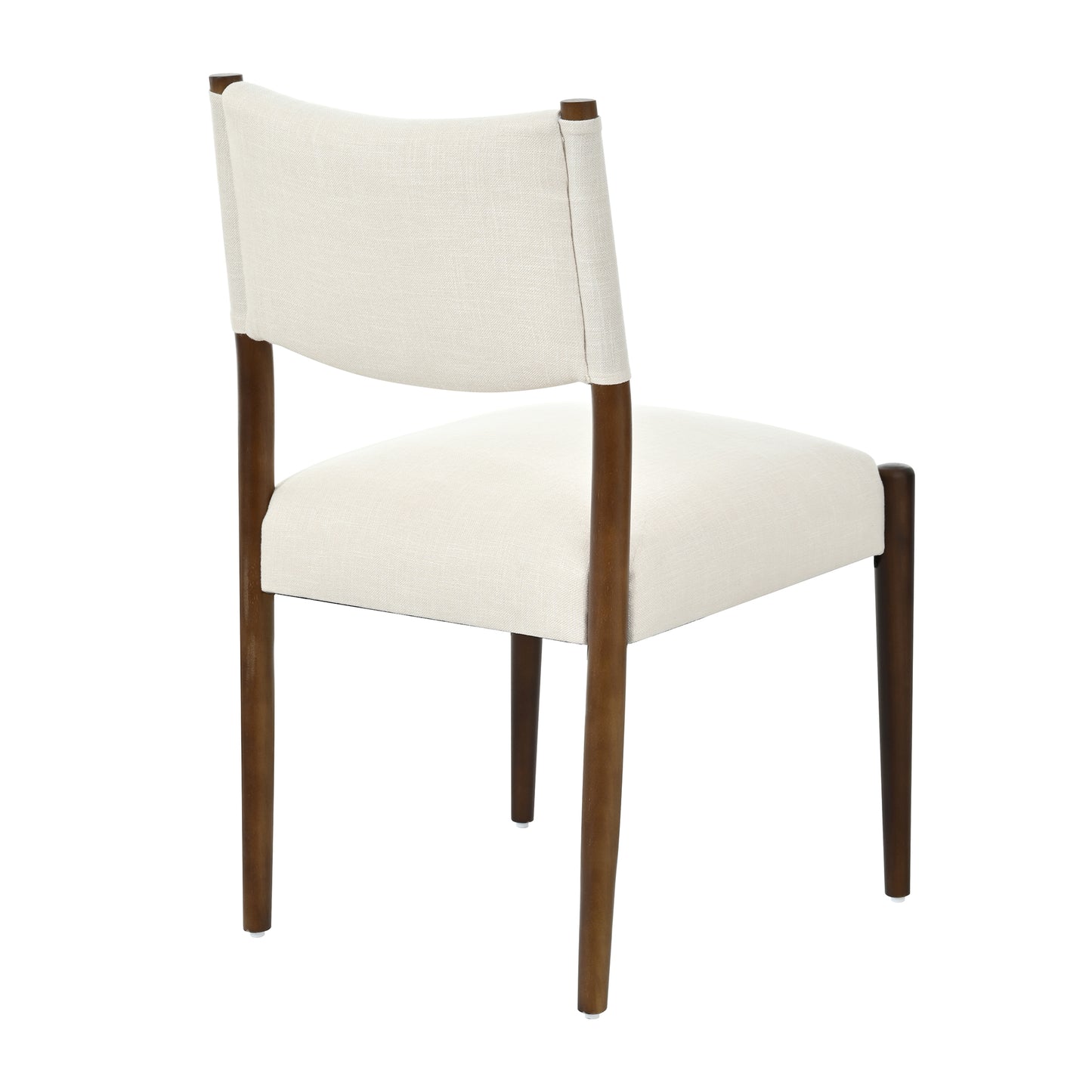 Modern Dining Chair,Kitchen Chair With Thick Seat Cushion And Solid Wood Legs, Dining Chairs For Home Bar Restaurant And Dining Room,Set Of 2,Walnut