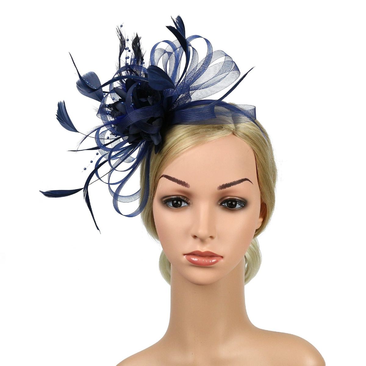 European And American Horse Festival Tea Party Mesh Hair Accessories Billycock Barrettes