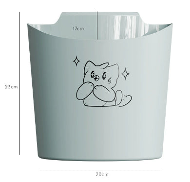 Kitchen wall-mounted garbage cans-gray-PP-1 piece