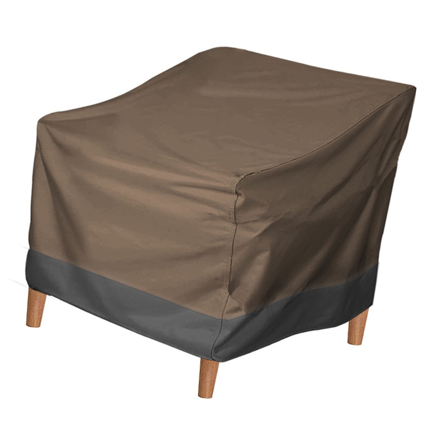 Patio Chair Cover Oxford Cloth Water Resistant Silver Coating Outdoor Furniture Cover For Home Lawn Patio Garden Coffee Black 190T