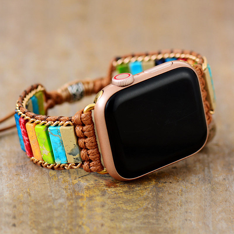 Imperial Stone Hand-Woven Smart Watch Strap