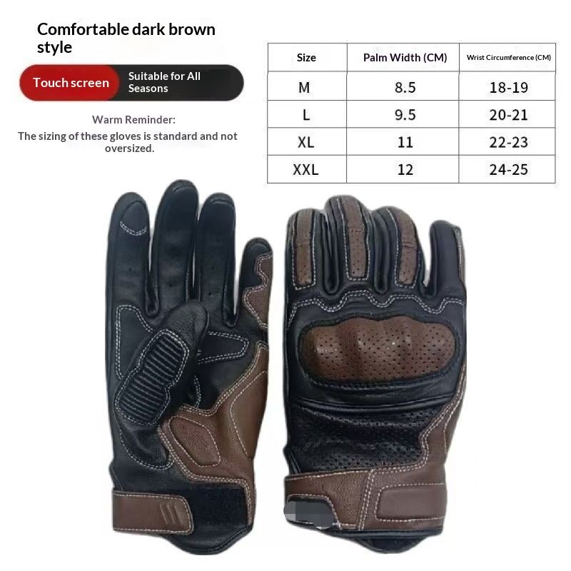 Motorcycle Riding Gloves - Outdoor Protective Gear for Riders with Anti-Slip Palm and Durable Construction