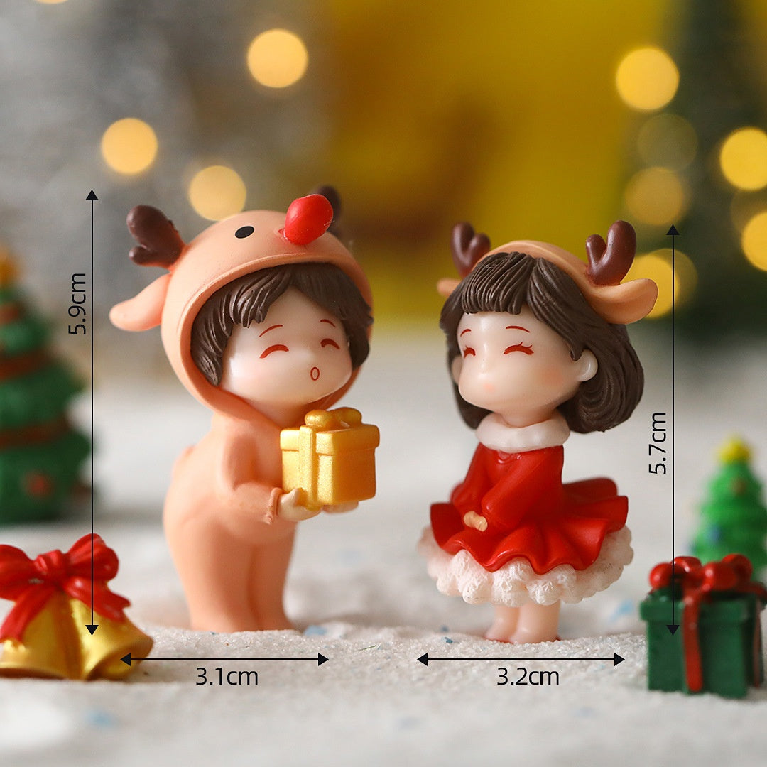 Couple Doll Hand-made Gift Decorations Accessories Desktop Small Ornaments
