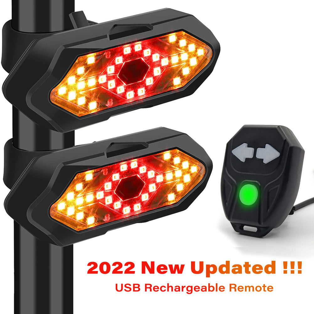 USB Charging Bicycle Turn Signal With Horn