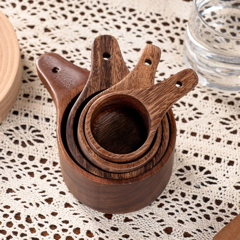 Walnut Wood Solid Wood Measuring Cup For Home Baking