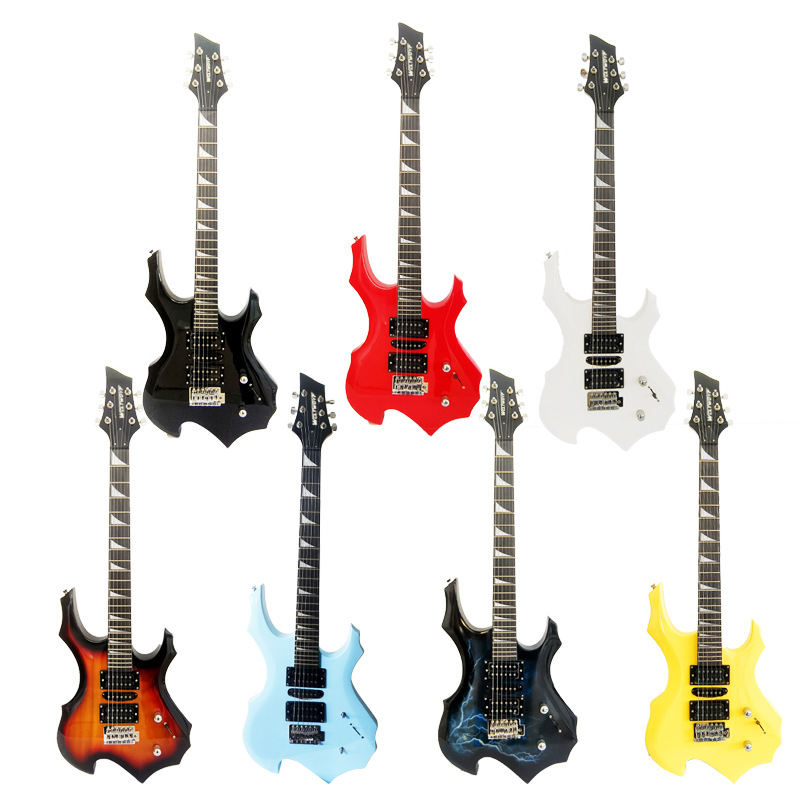 New Model Paired With A 24-fret Exotic Flame Electric Guitar