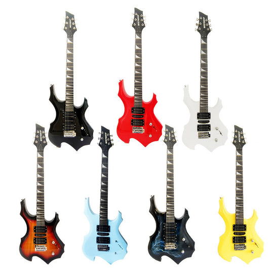 New Model Paired With A 24-fret Exotic Flame Electric Guitar