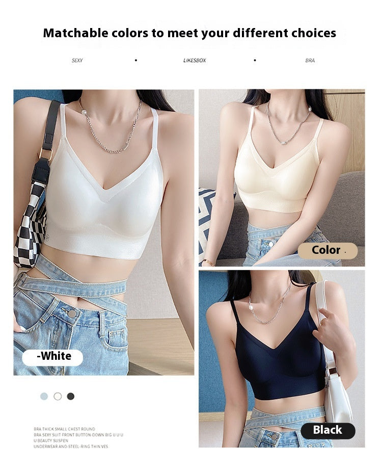 Women's U-shaped Beauty Back Push Without Back One-piece Bra