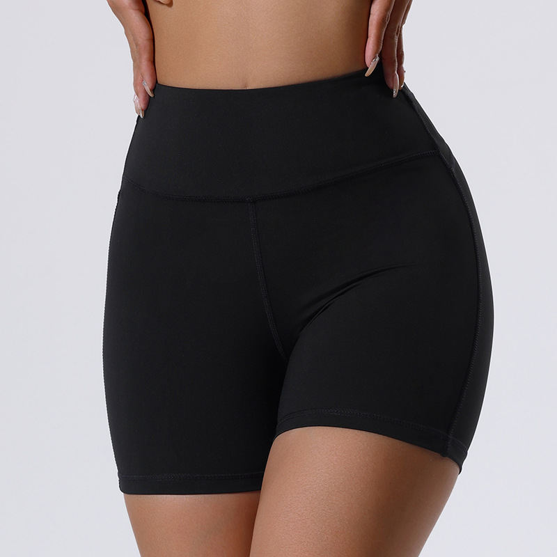 Summer European And American Three-point Yoga Women's High Elastic Fitness Shorts Outdoor Running Sports Professional Training