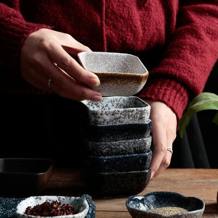 Seasoning Dish, Home Small Dish, Creative Ceramic Mini Japanese Style