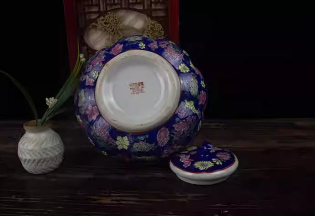Pumpkin Tea Canister Ceramic