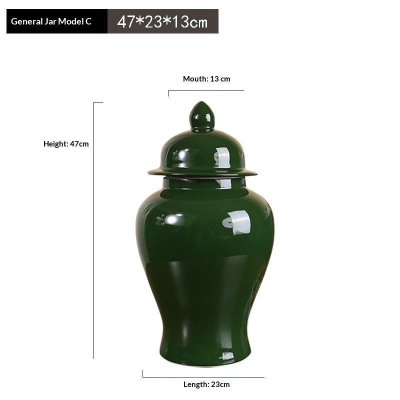 Ceramic Storage Jar Ornament For Model Homes And Tea Rooms