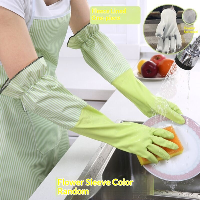 Kitchen And Household Cleaning Waterproof Rubber Gloves