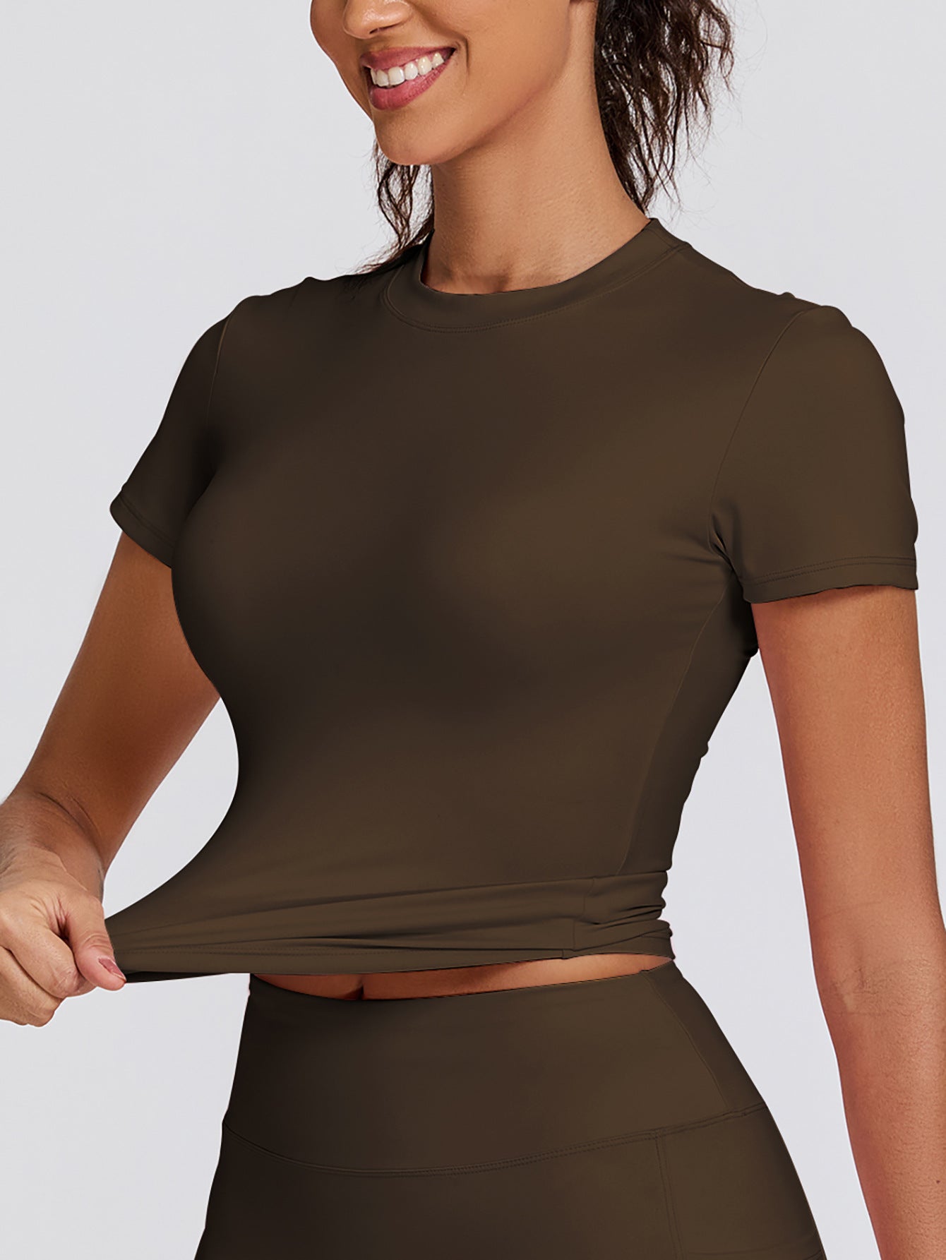 Womens Tight-Fit High-Elastic Yoga Set Outdoor Running Fitness Two-Piece Separates