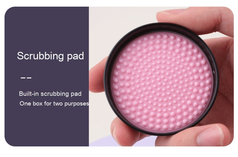 Peach Soap Pad Powder Puff Makeup Brush Cleaning Appliance Beauty Tools