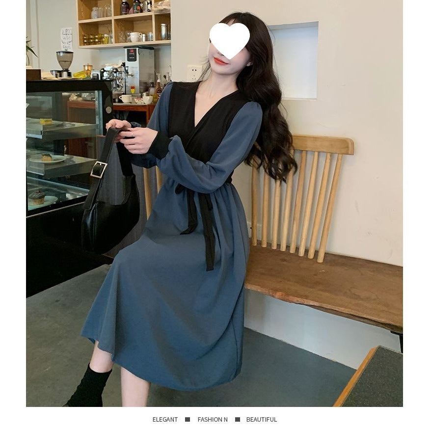 Retro New Korean Slim Fit Women's Dress