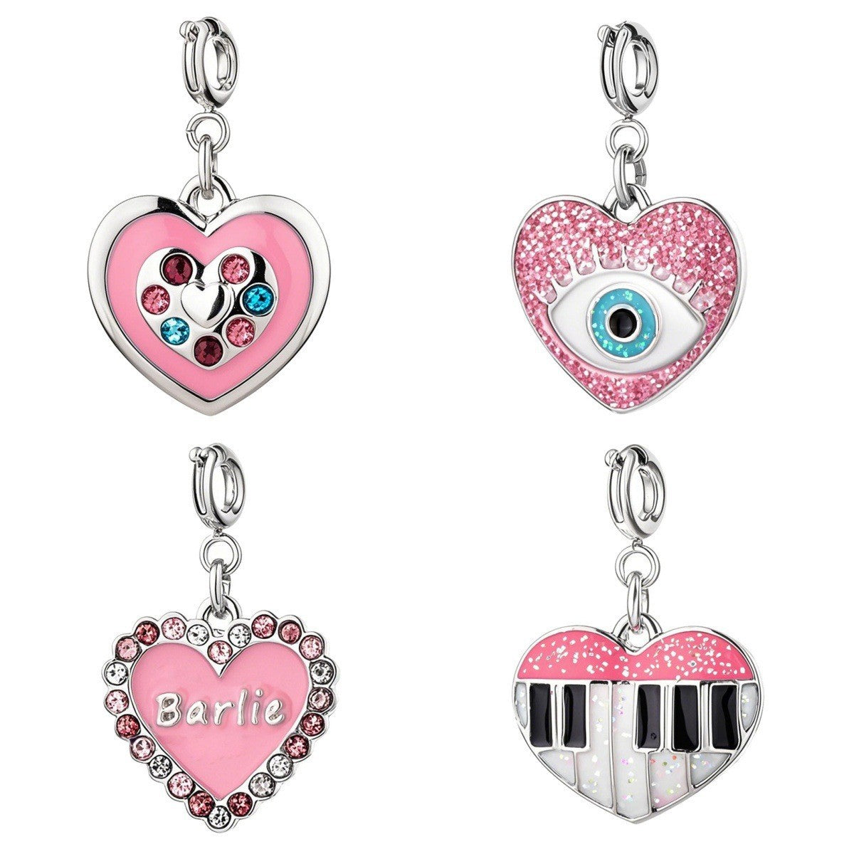 DIY Charm Accessories Alloy Key Pendant With Dripping