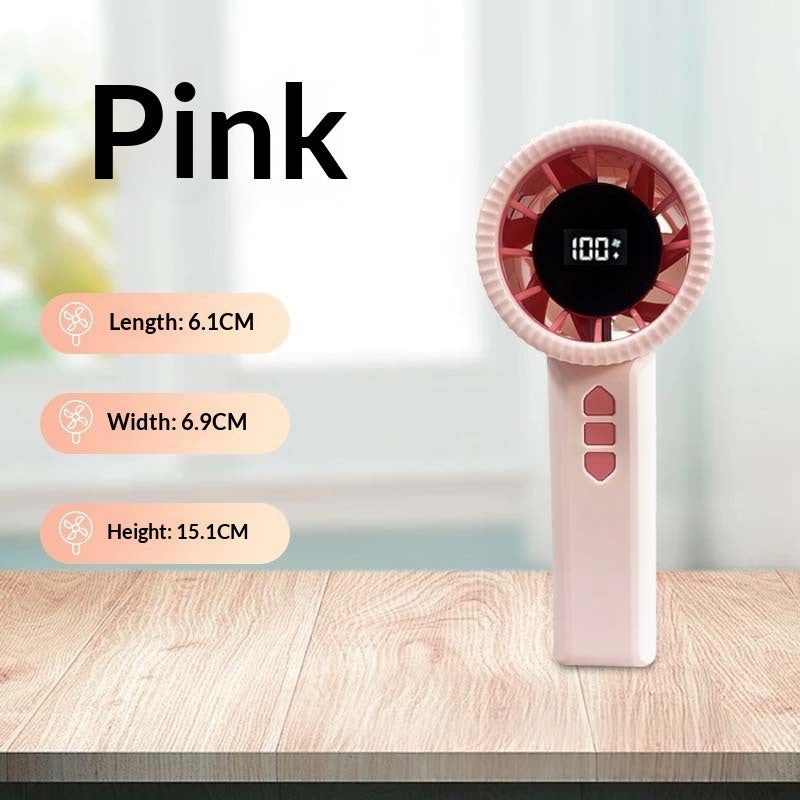 New Digital-display Mini Handheld Fan