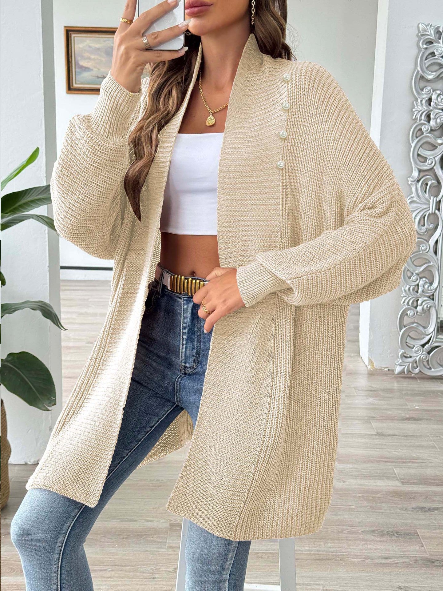 Women's Simple Fashion Loose Sweater Coat