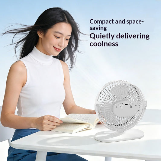 Portable Clip-On Silent Mini Car Charging Fan