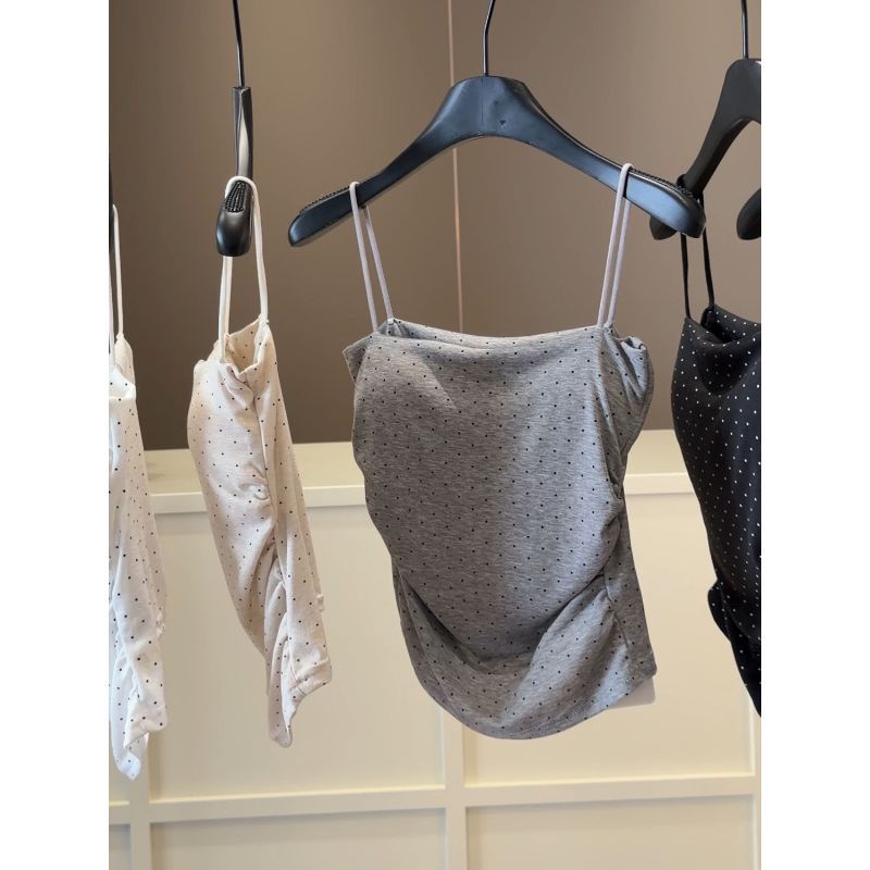 Sleeveless Polka-dot New Inner-and-outerwear Top