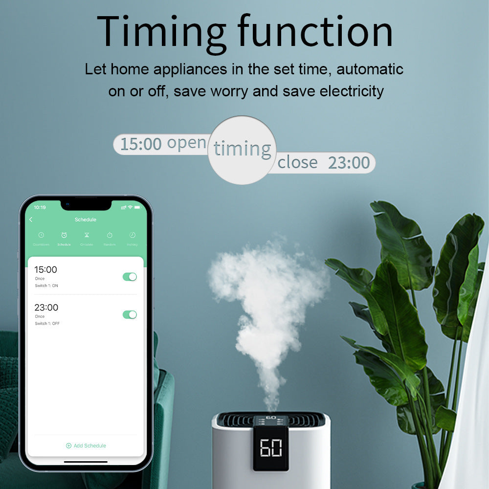Supports Remote Control Timed Onoff And Voice-activated Operation For Smart Home Outlets