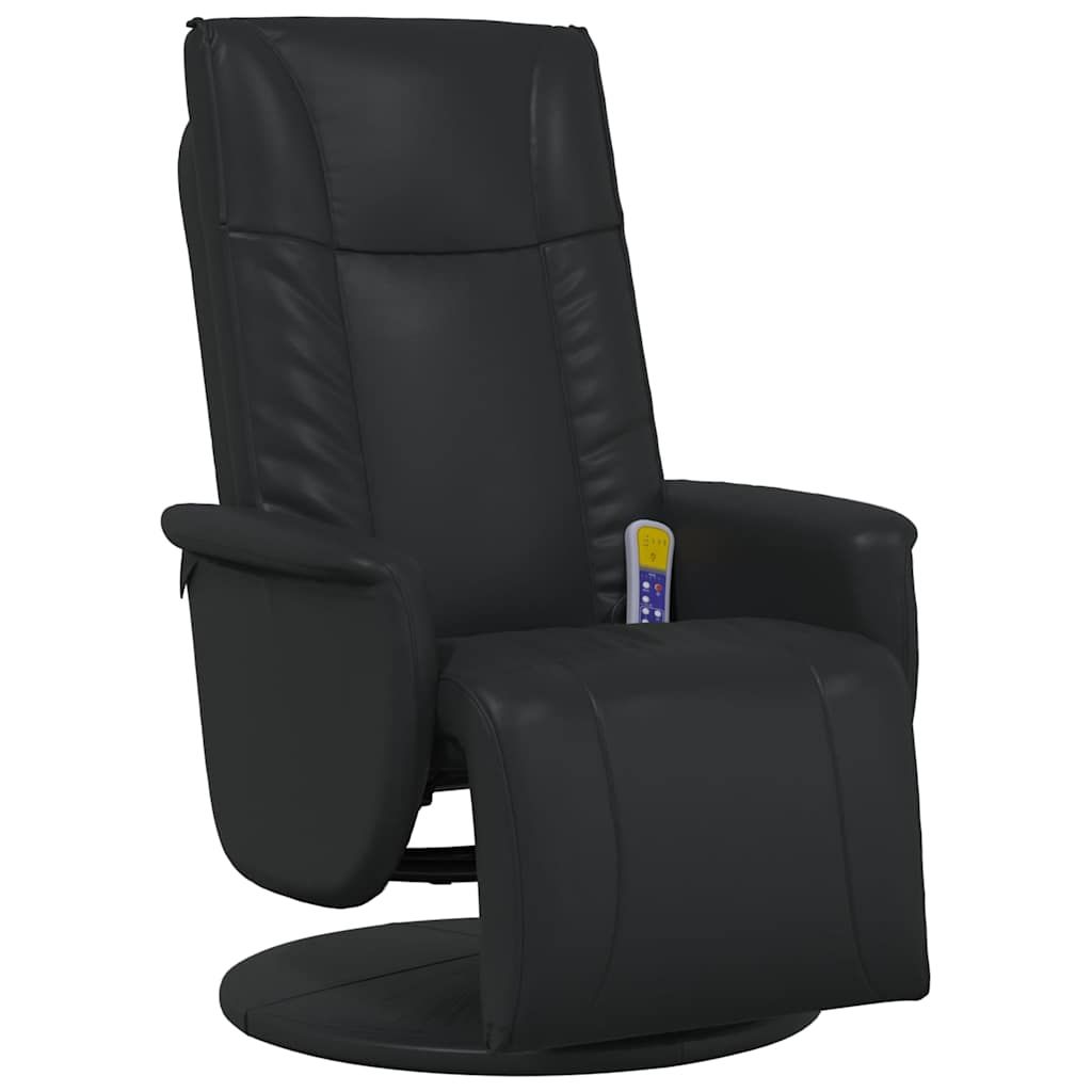 Massage Chair with Footrest, Faux Leather