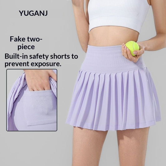 Yoga Non-See-Through Fake Two-Piece Outerwear Sports Skirt