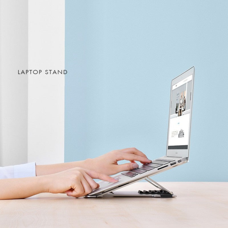 Aluminum Alloy Folding Multi-gear Adjustable Cooling Laptop Bracket