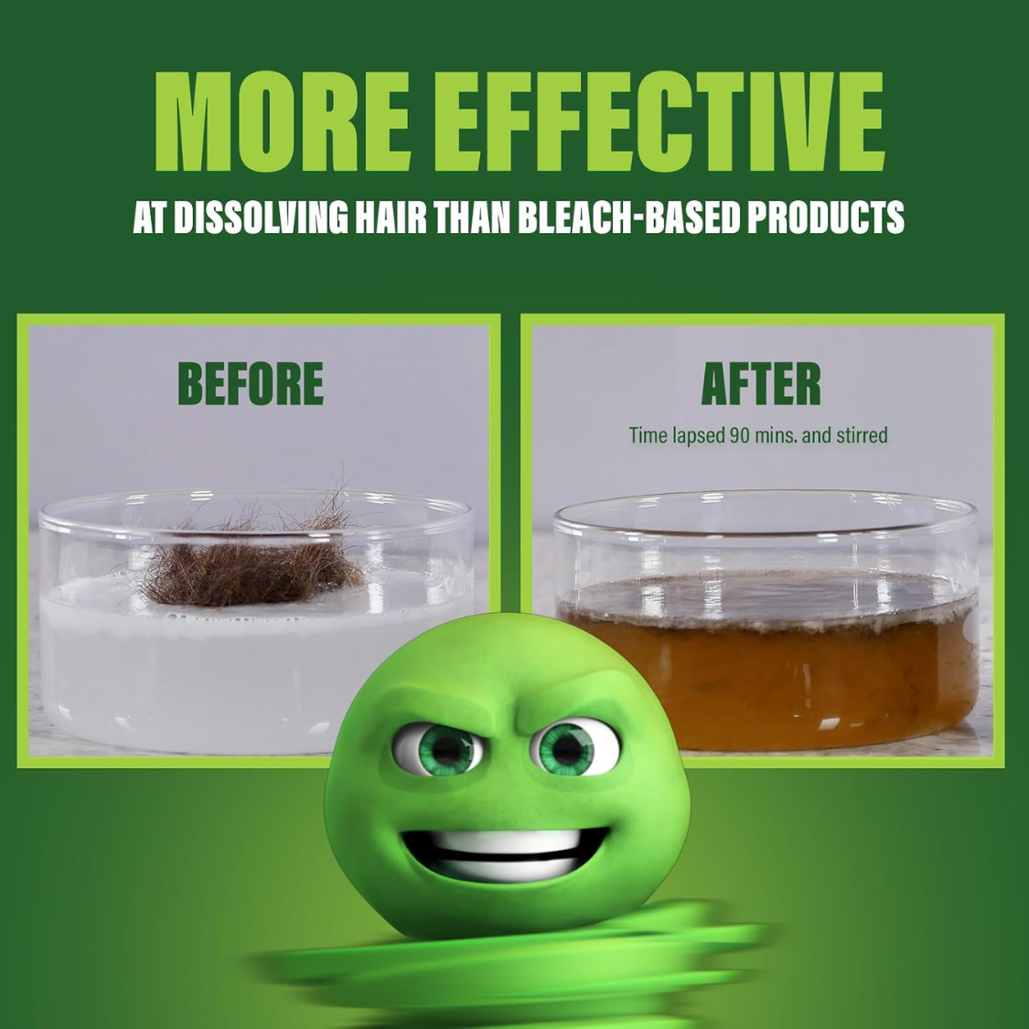 Ultra Concentrated Drain Clog Remover  Cleaner  Powerful Hair Grease  Soap Dissolver For Bathroom, Kitchen, Shower, Sink  Toilet Safe For Pipes Septic Systems