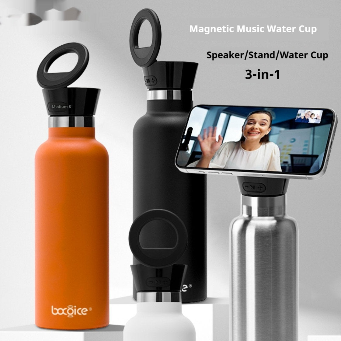 Bocoice All-in-One Smart Magsafe Magnetic Water Bottle