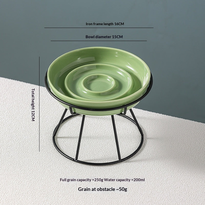 Ceramic Slow Feeding Bowl Cervical Spine Protection