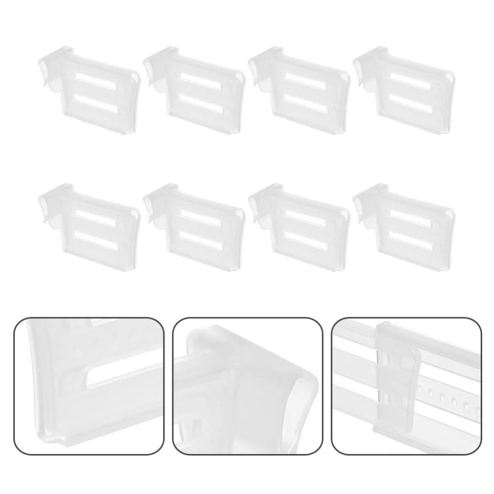 8pcs Transparent Plastic Refrigerator Dividers Home Use Extendable Refrigerator Storage Organizer Bins