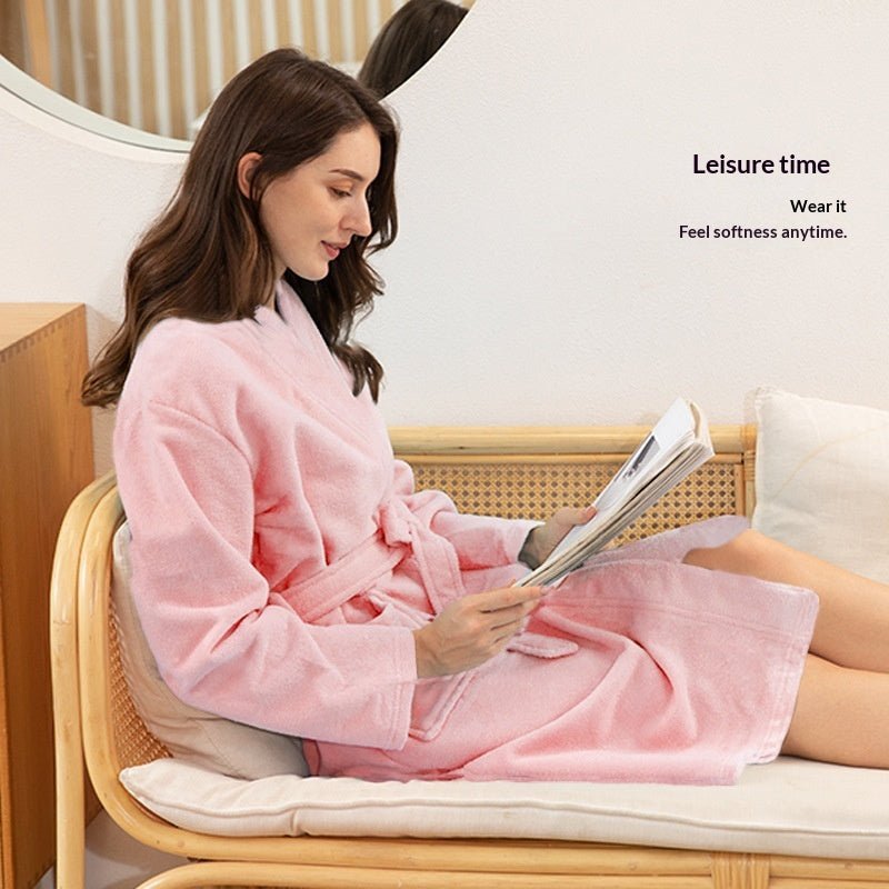 Thickened Bathrobe That Dries Quickly And Absorbs Water Ultra Fine Fiber For A Soft Feel Bath Towel