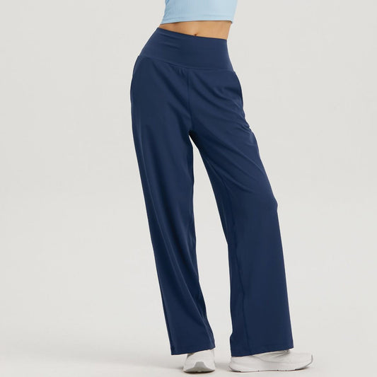 High Waist Yoga Sports Wide-leg Pants