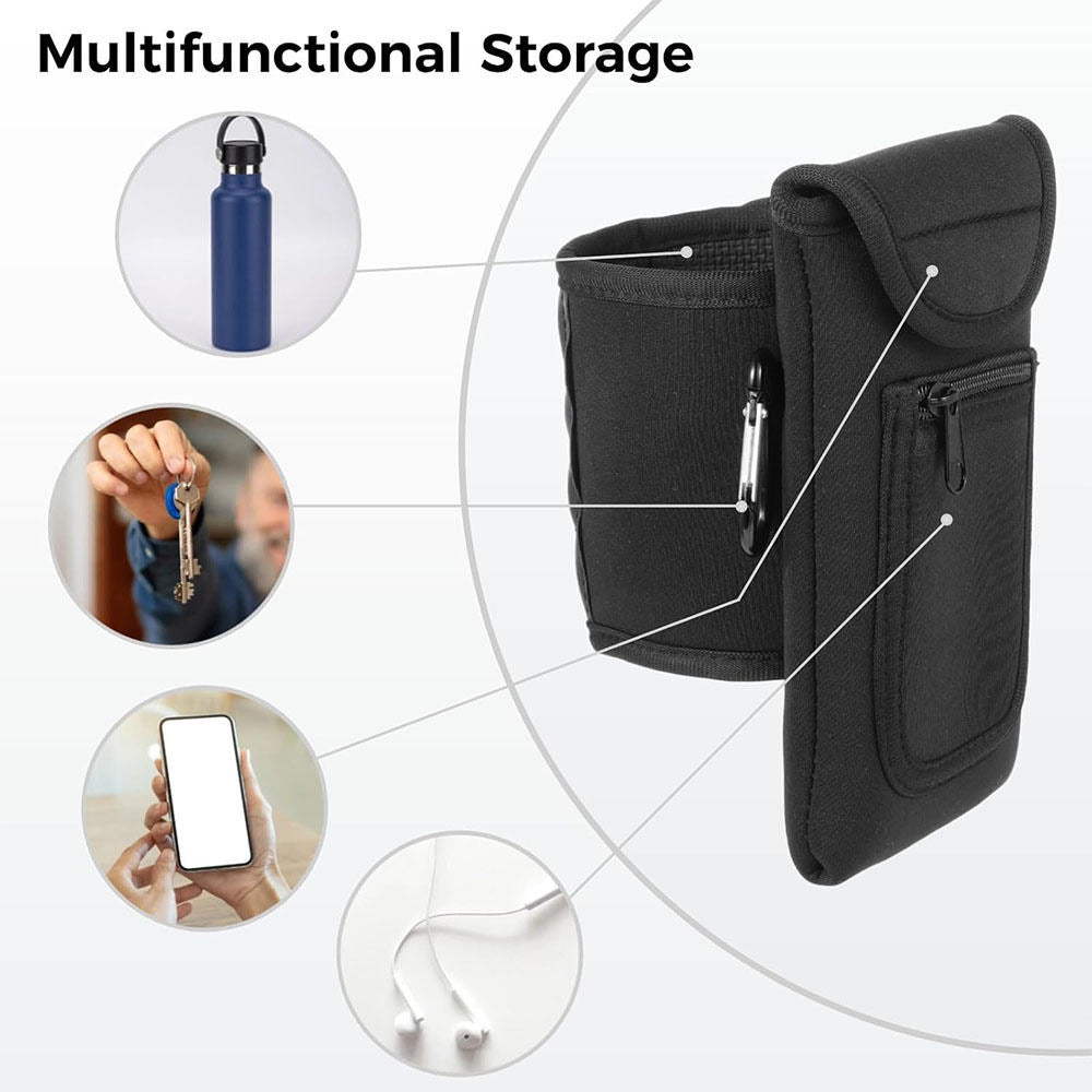 Gym Portable Magnet Kettle Cover Magnet Mobile Phone Bag Can Store Bluetooth Headset Membership Card