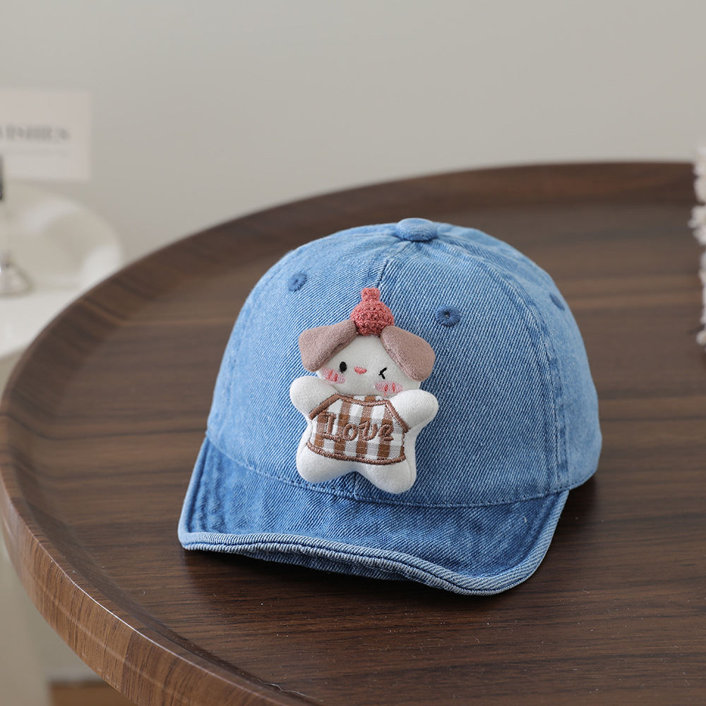 Summer Boy And Girl Cartoon Plush Toy With Soft Top And Cute Style Baseball Cap, Suitable For Daily Commuting And Outdoor Wear.