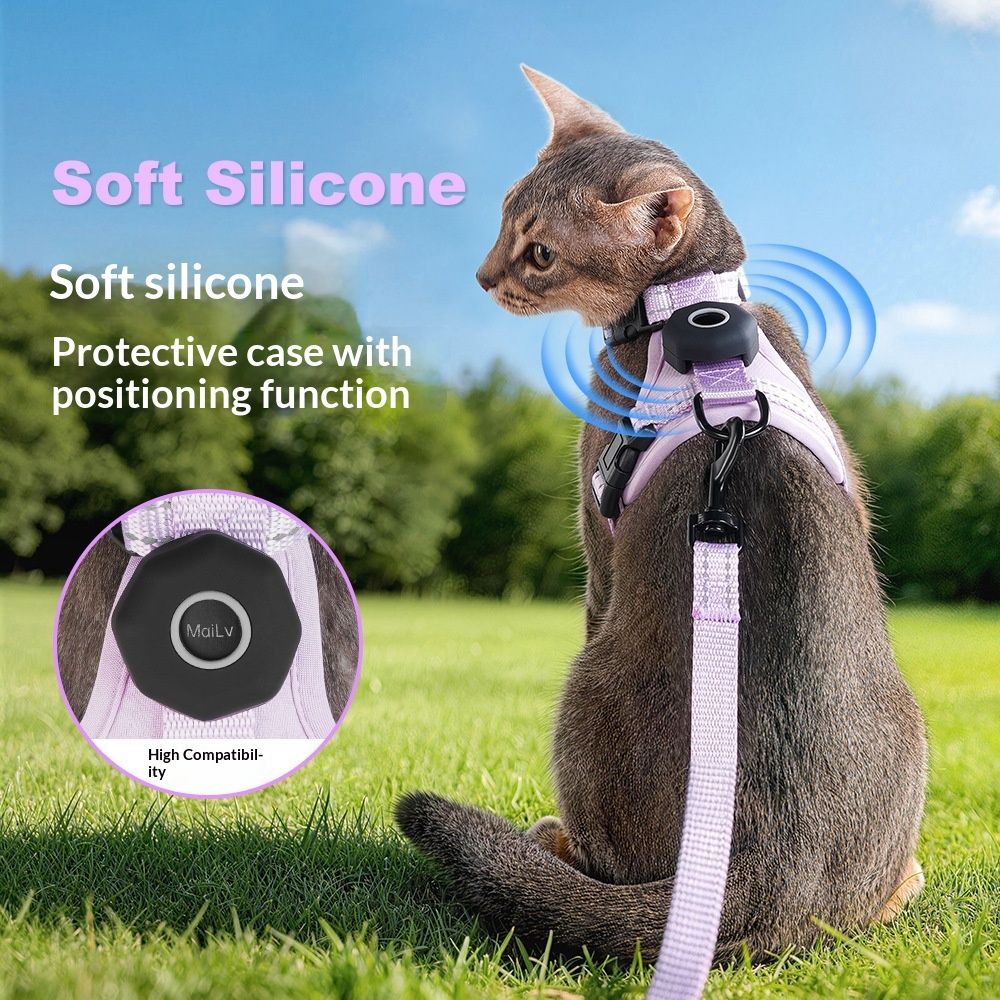 Cat Escape-Proof Leash Pet Walking Leash With Reflective Silicone Protective Case