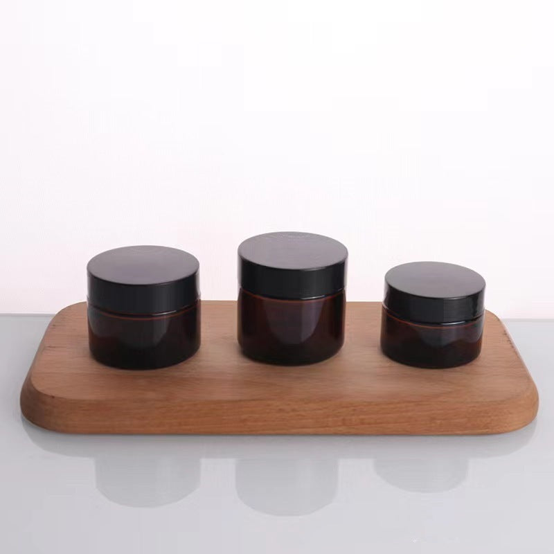 Amber Glass Cream Jar For Light-sensitive Products