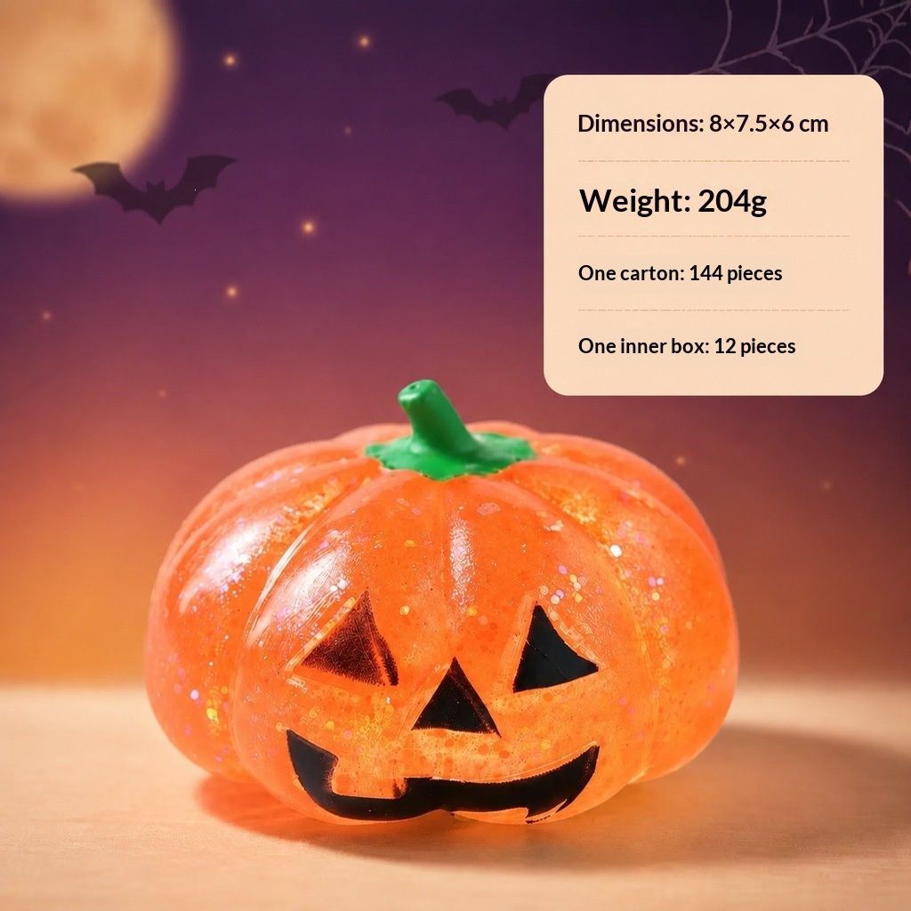 Halloween Gift Scary Dumpling Squeeze Toy With Bounceback