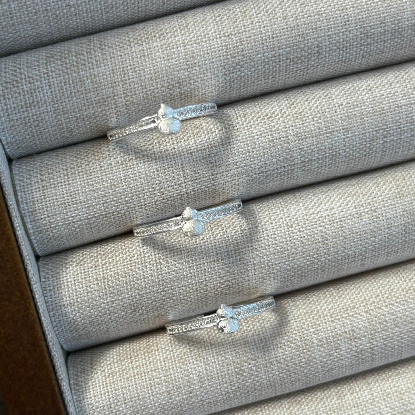 1pc 999 Sterling Silver Matte Gourd Zircon Open Ring, Elegant Chinese Style, Perfect For Daily, Dating & Gifting, Ideal Valentine's Gift