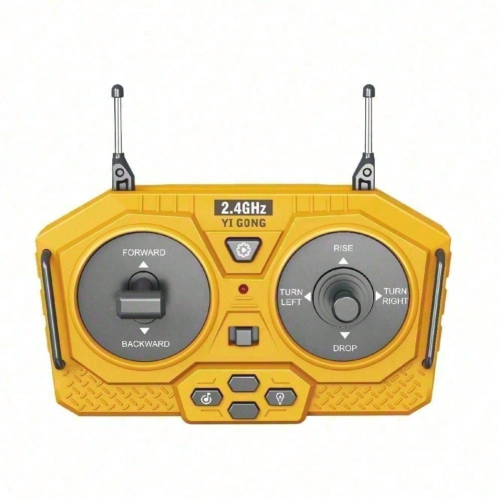 9 Channel 2.4GHz RC Heavy Duty Alloy Bulldozer With Metal Blade, Rechargeable Battery And Cyber Truck Style. The Ultimate Construction Toy For Active Boys And Kids Ages 6, Perfect Gift