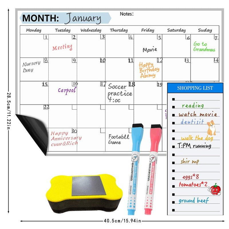 Magnetic Fridge Memo Board, Easy To Erase And Reusable, Strong Magnet, Creating A Cozy Corner At Home