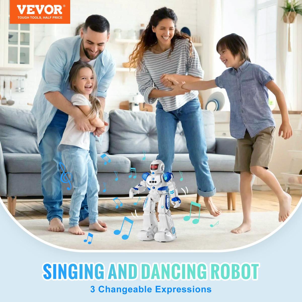 RC-Roboterspielzeug Für Kinder Programmierbarer Ferngesteuerter Smart-Roboter Mit Gestenerkennung Interaktiver Laufender