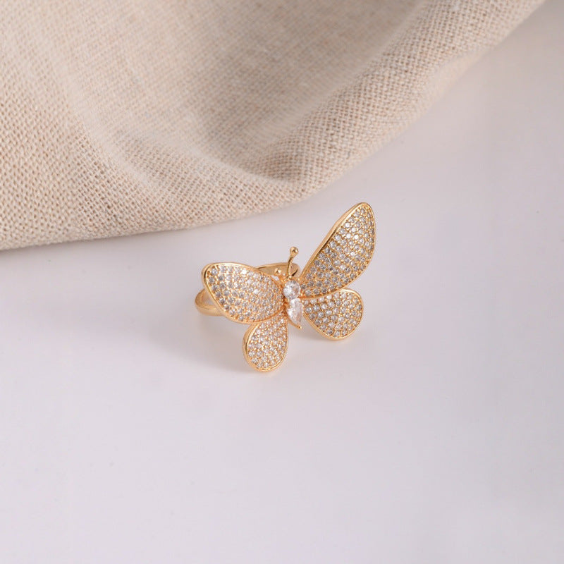 Fashion Butterfly Open Ring