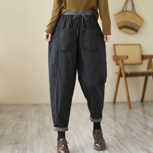 Winter Artistic Korean-style Carrot Pants Loose Fit