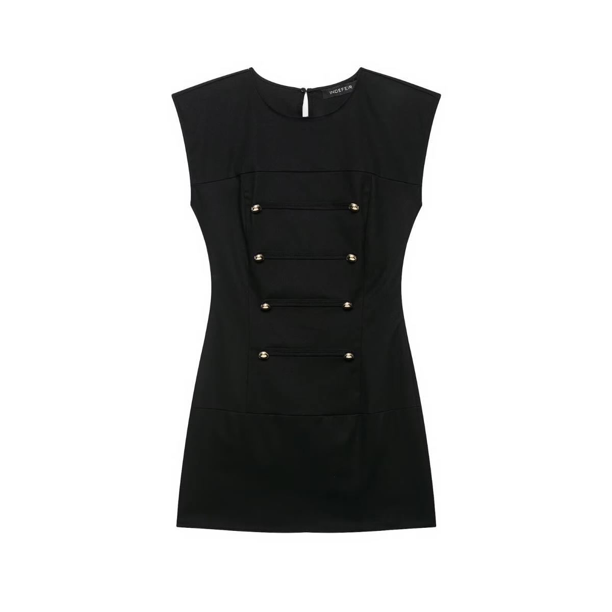 Summer New Fashion Rope-Knot-Trim Dress