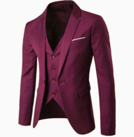 Casual Suit Middle-aged Professionals Korean-style Slim Fit