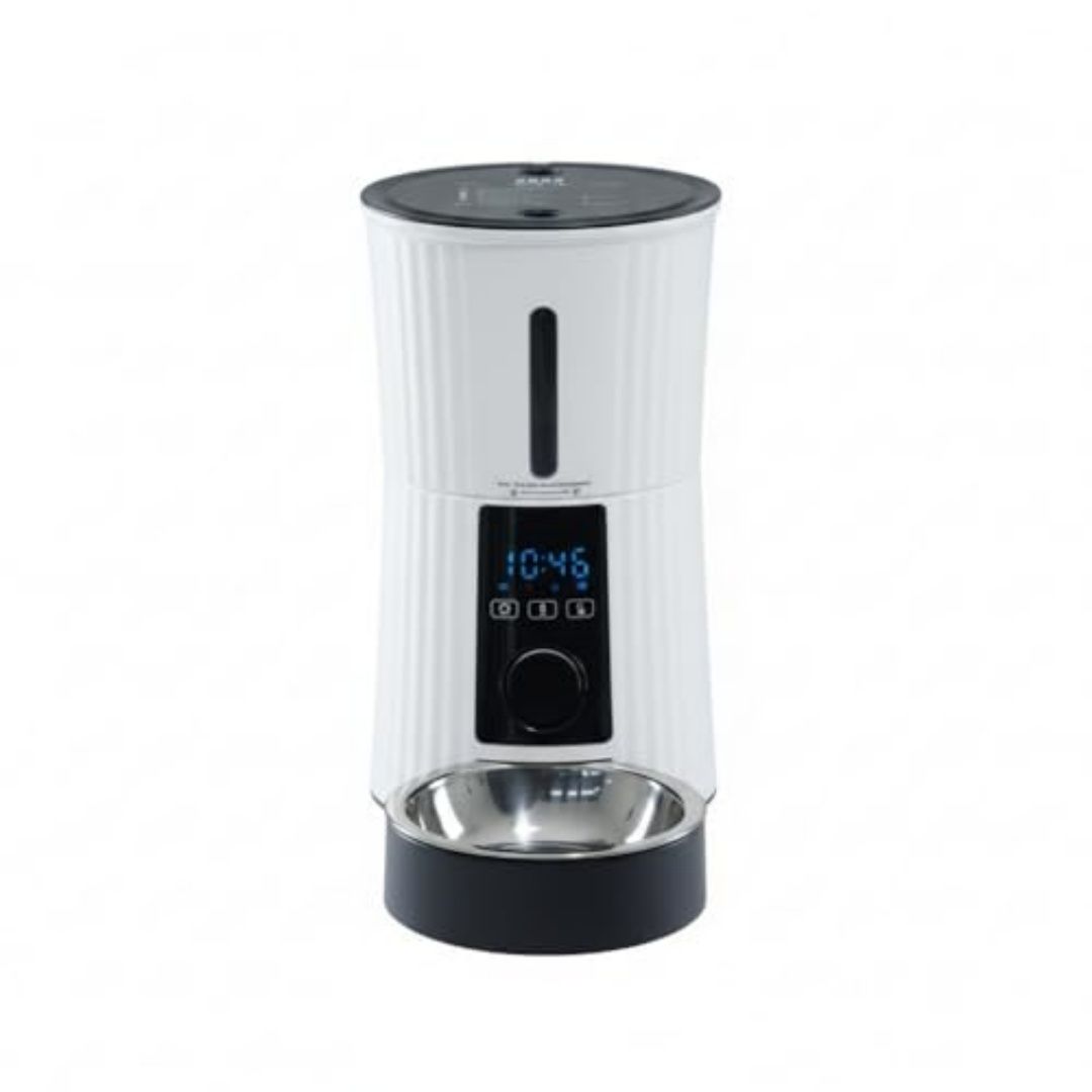 Intelligent Feeder, Equipped With WiFi Application Control Function, A 4-liter Capacity Intelligent Pet Food Dispenser Specifically For Cats And Dogs