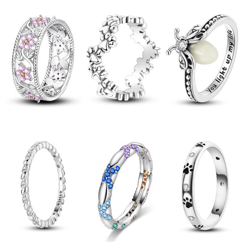 Minimalist Gemstone-encrusted Flower Ring With Exquisite Beauty